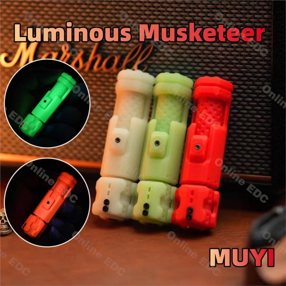 MUYI mosquetero luminoso Fidget Slider juguetes luminosos juguetes para aliviar el estrés juguetes Fidget para adultos