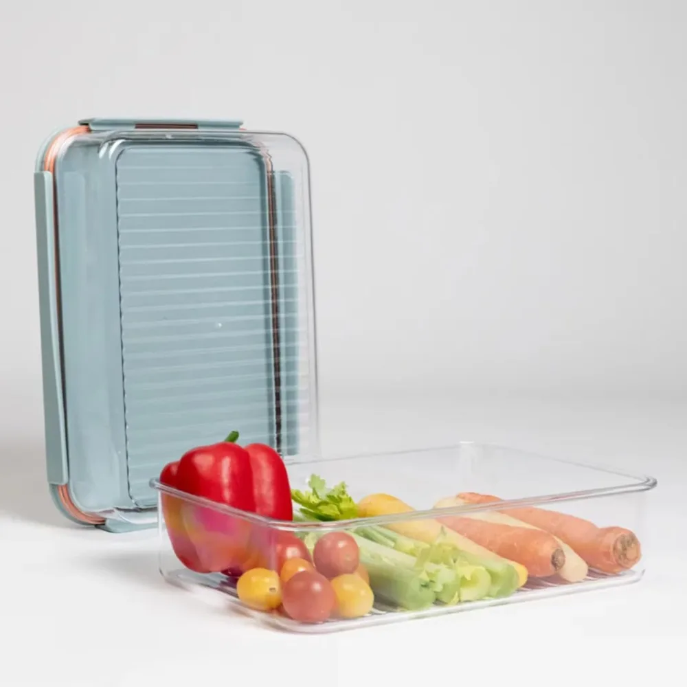 14-Piece Modular Food Storage Container Set - Airtight, BPA-Free, Microwave & Dishwasher Safe - Mint Color