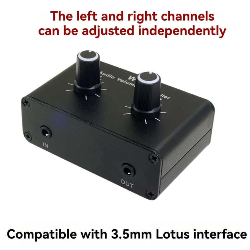 W-22 Passive Stereo Volume Audio Adjustment Controller Left And Right Channel Independent Adjustment-Y47A