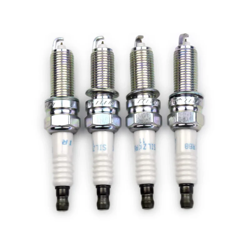 4pcs  Iridium Spark Plug 18855-10080 SILZKR6B-11 For Hyundai Elantra Genesis Creta Kia Borrego Carens Honda Civic