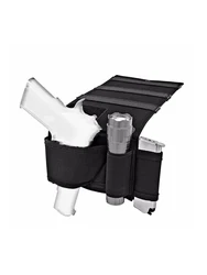 Tactical Concealed Car Seat Gun Holster,Under Mattress Hidden Handgun Case,Flashlight Holder,Magazine Pouch,Bed Side Orgainer