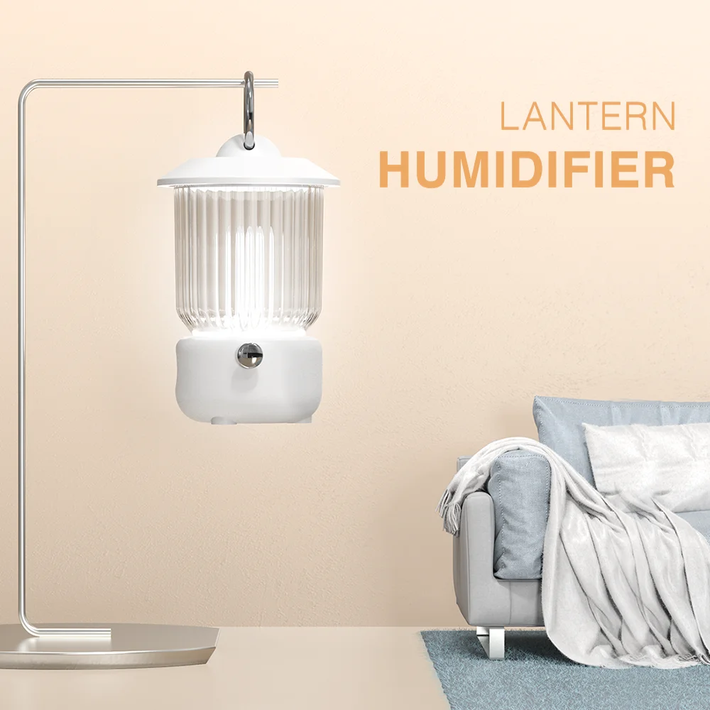 2022 Dầu Lửa Đèn Treo Máy Phun Sương Tạo Độ Ẩm 2000MAh LED Trại Đèn Lồng Usb Sạc Máy Phun Sương Tạo Độ Ẩm Mini Gọn Nhẹ Lều Đèn Ngoài Trời