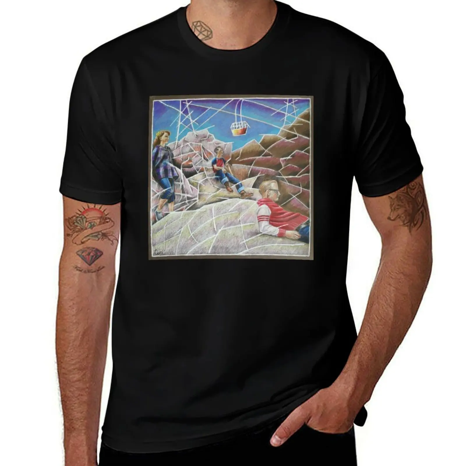 Palm Springs Aerial Tramway T-Shirt Casual Breathable Short Sleeve Top T-Shirt