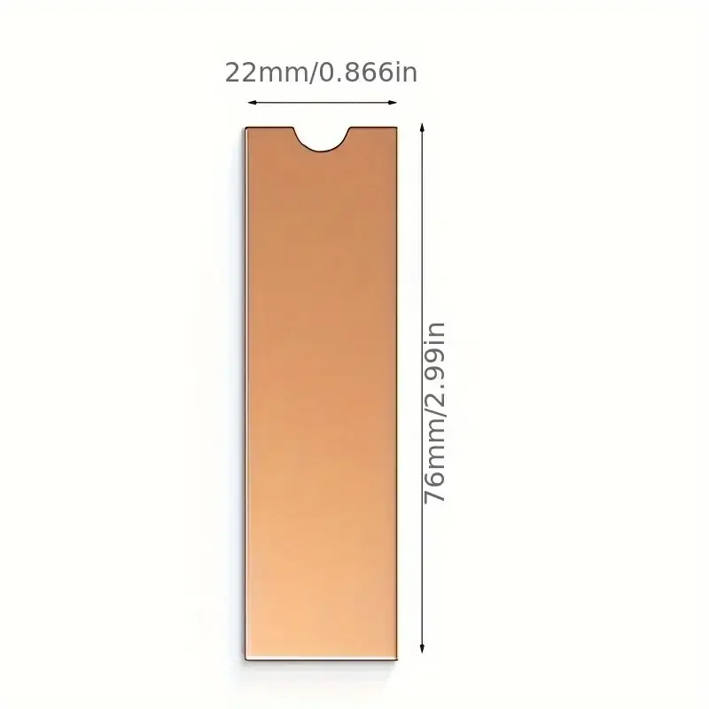 LDPCSJPC M.2 SSD Heat Sink NVME NGFF M2 2280 Solid State Disk Pure Copper Heatsink B80 Thin Cooler Radiator For Descktop/Noteboo