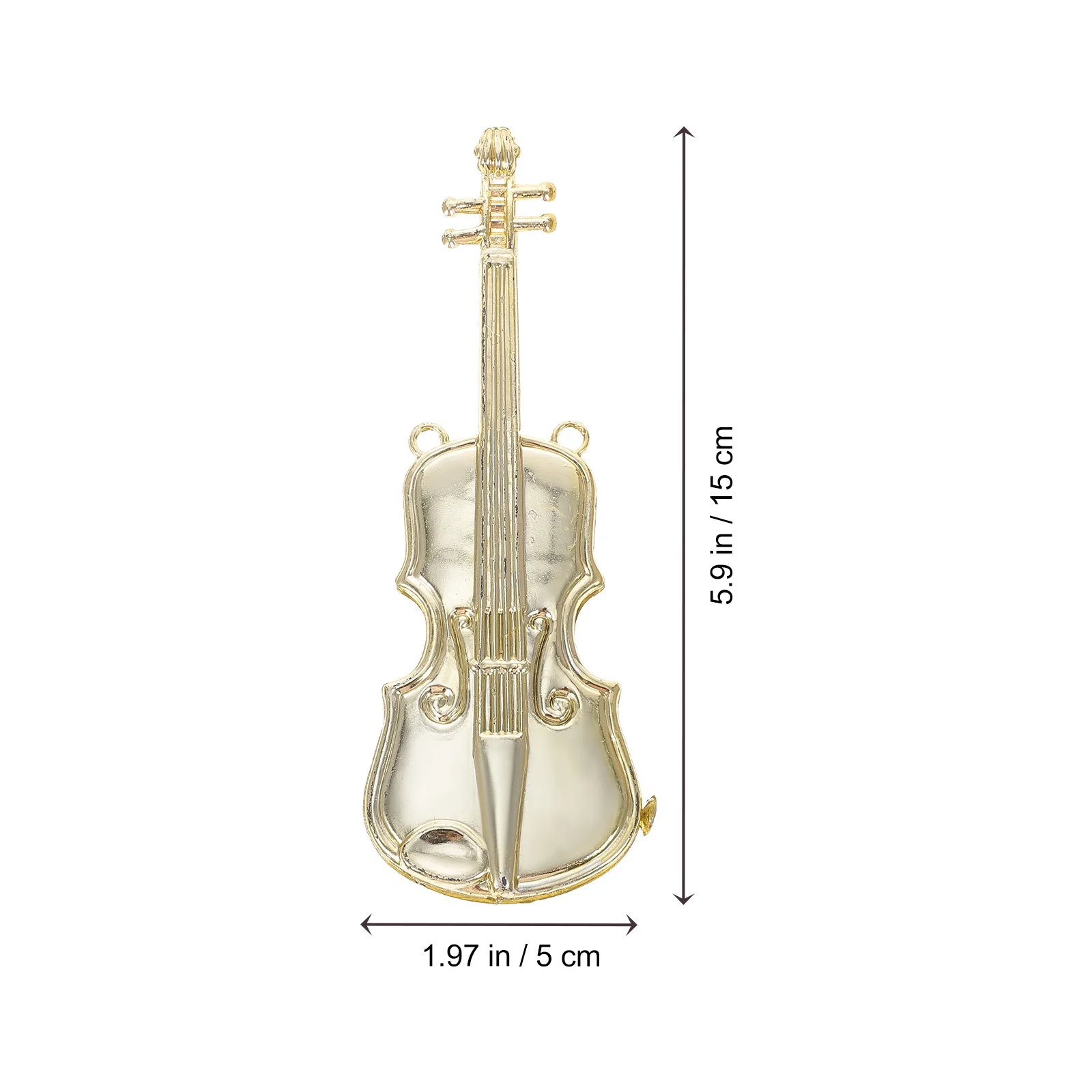 12pçs modelo musical instrumental de natal, violino, trompete de plástico, ornamentos de férias, decoração em miniatura, quarto de brinquedos dourado, homem