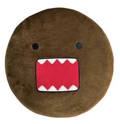 Cute Domo Kun Plush Cushion Pillow Anime Head Shape Round Pillows Decor Home Sofa Room Decoration Brown Cushions