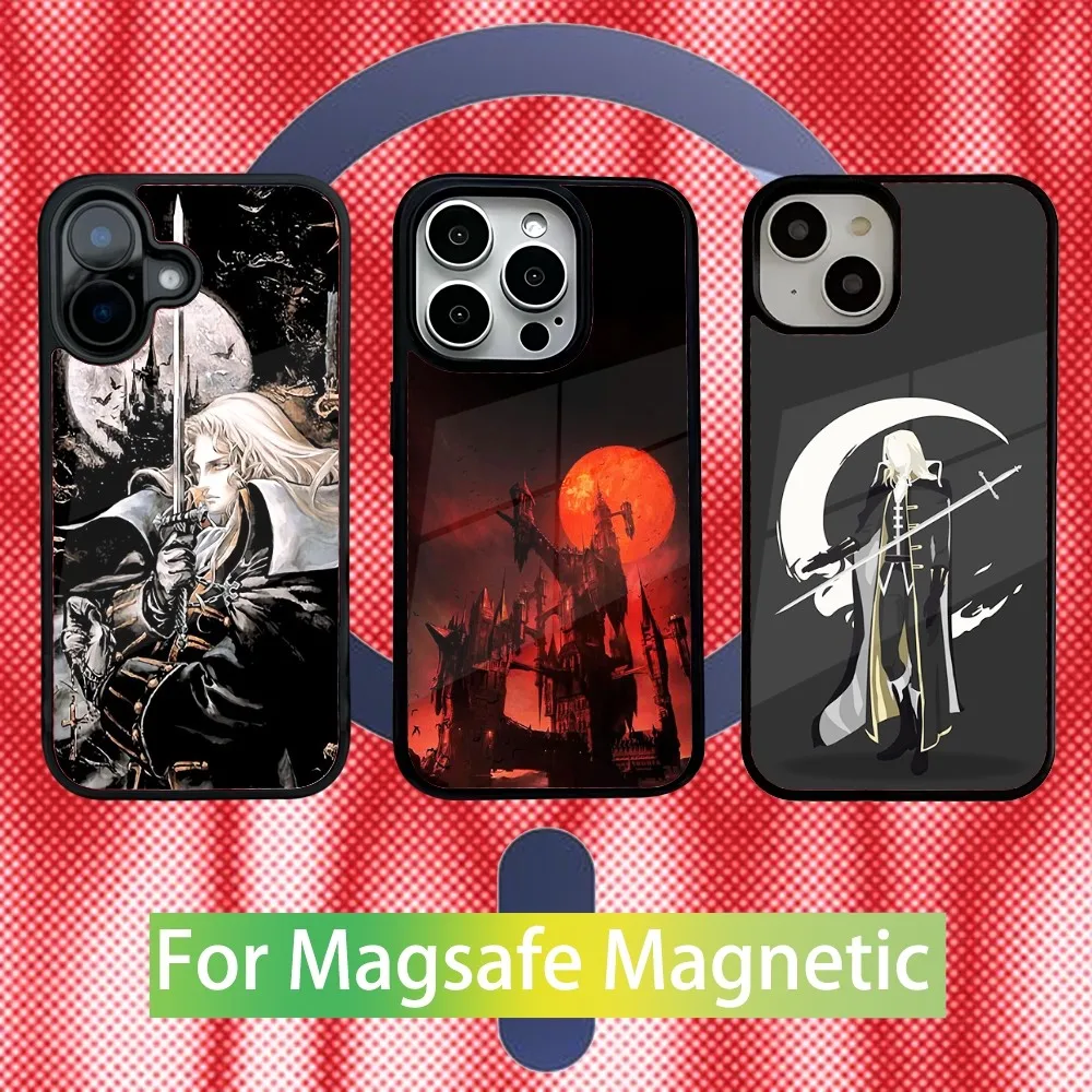 

C-Castlevania series Phone Case For iPhone 16,15,14,13,12,11,Pro,Max,Plus,Mini New Magsafe Magnetic Wireless Charging
