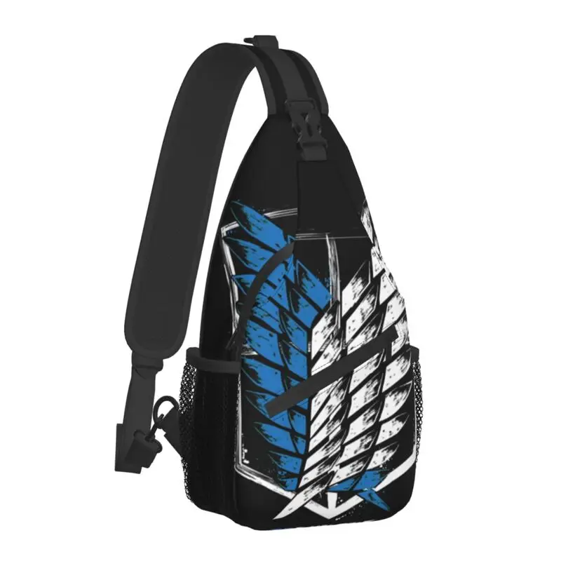 Attack On Titan Wings Of Freedom Sling Bags for Cycling Camping Men Shingeki No Kyojin Chest Crossbody Backpack Shoulder Daypack