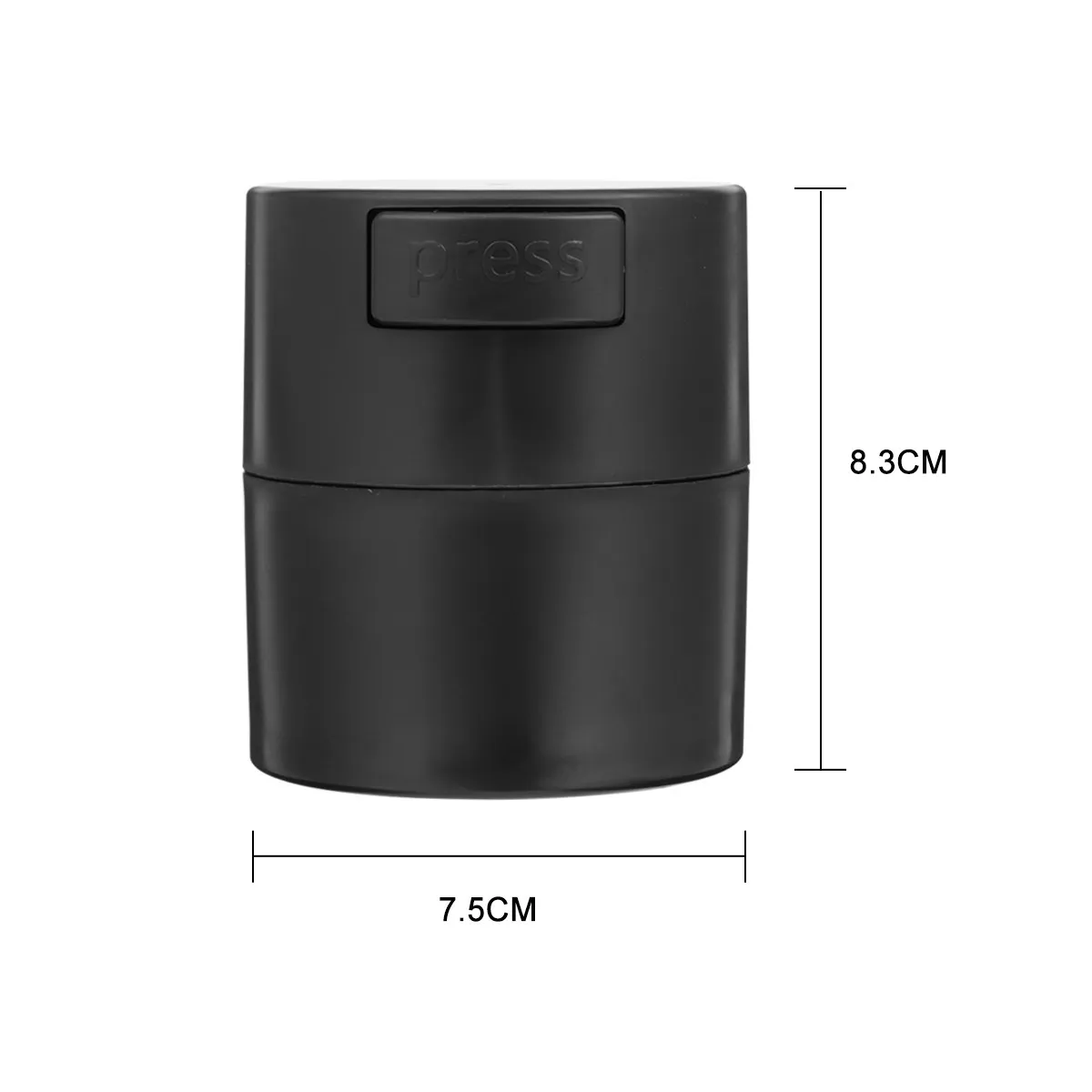 2Pcs Eyelash Glue Storage Jar Heavy Duty Sealed Eyelash Extension Container with Press Seal for Extended Glue Shelf Life