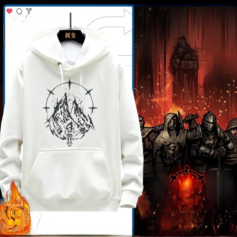 

Dark Fortress Steam Game Style Men's Hooded Fleece Sweatshirt Casual Spring Autumn Clothing Comfortable Loose Fit Cotton Poly...