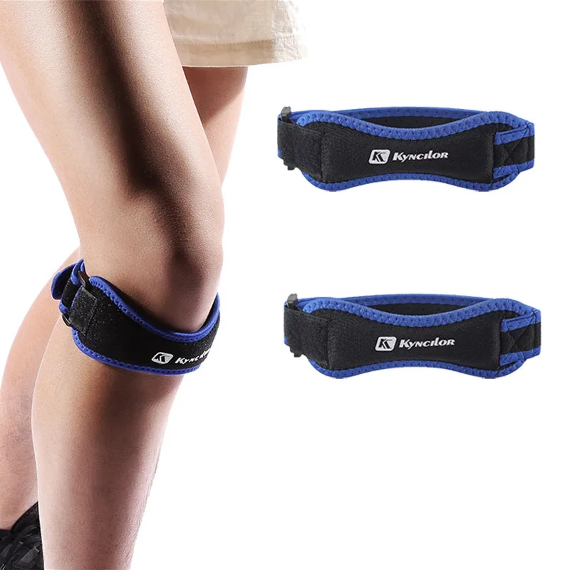 2 Pack Patella Knee Strap Adjustable Knee Brace Patellar Tendon Stabilizer Support Band for Knee Pain Relief Running Basketball