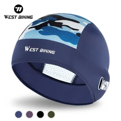 WEST BIKING Anti-UV Summer Cycling Caps MTB Road Bike Motorcycle Helmet Liner Ice Silk Breathable Sport Headwear Bicycle Hat