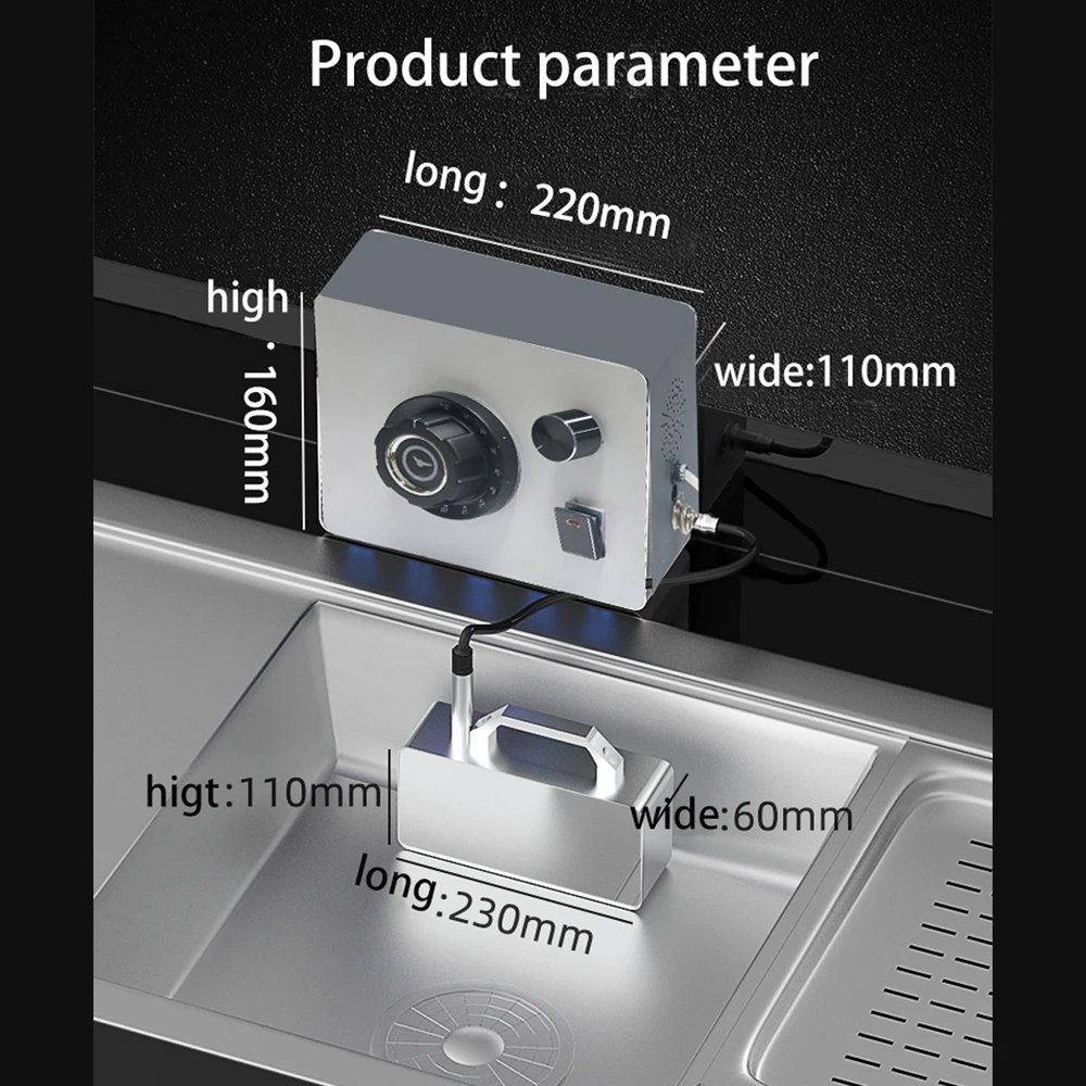 110V/220V Portable Sink Dishwasher Small Installation-free Automatic Household Vegetables,fruits,seafood,meat,Ultrasonic Cleaner