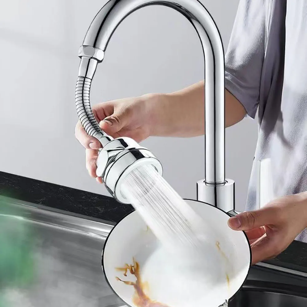 Grifo de fregadero de cocina de 3 modos, tubo de extensión de filtro de rotación de 360 grados, grifo de ahorro de agua, accesorios universales para cocina y baño