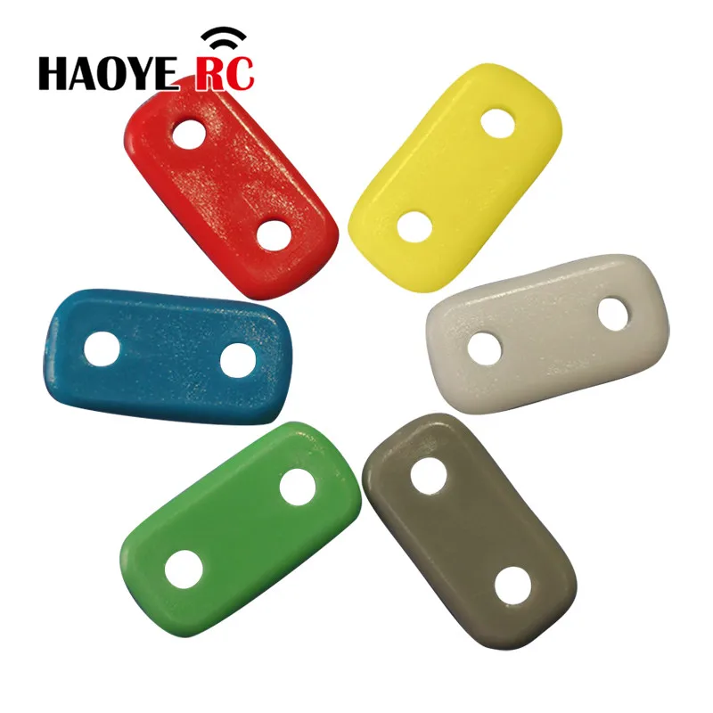 Haoye 20 Pcs Gear Plates Undercarriage Mounting Strap Gear Plates For RC Airplanes Parts Electric Planes Foam Model Accessories