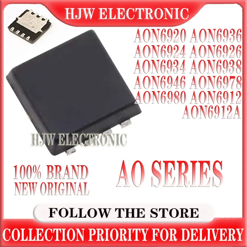 (5piece)100% New AON6920 AON6924 AON6926 AON6934 AON6936 AON6938 AON6946 AON6978 AON6980 AON6912 AON6912A QFN-8