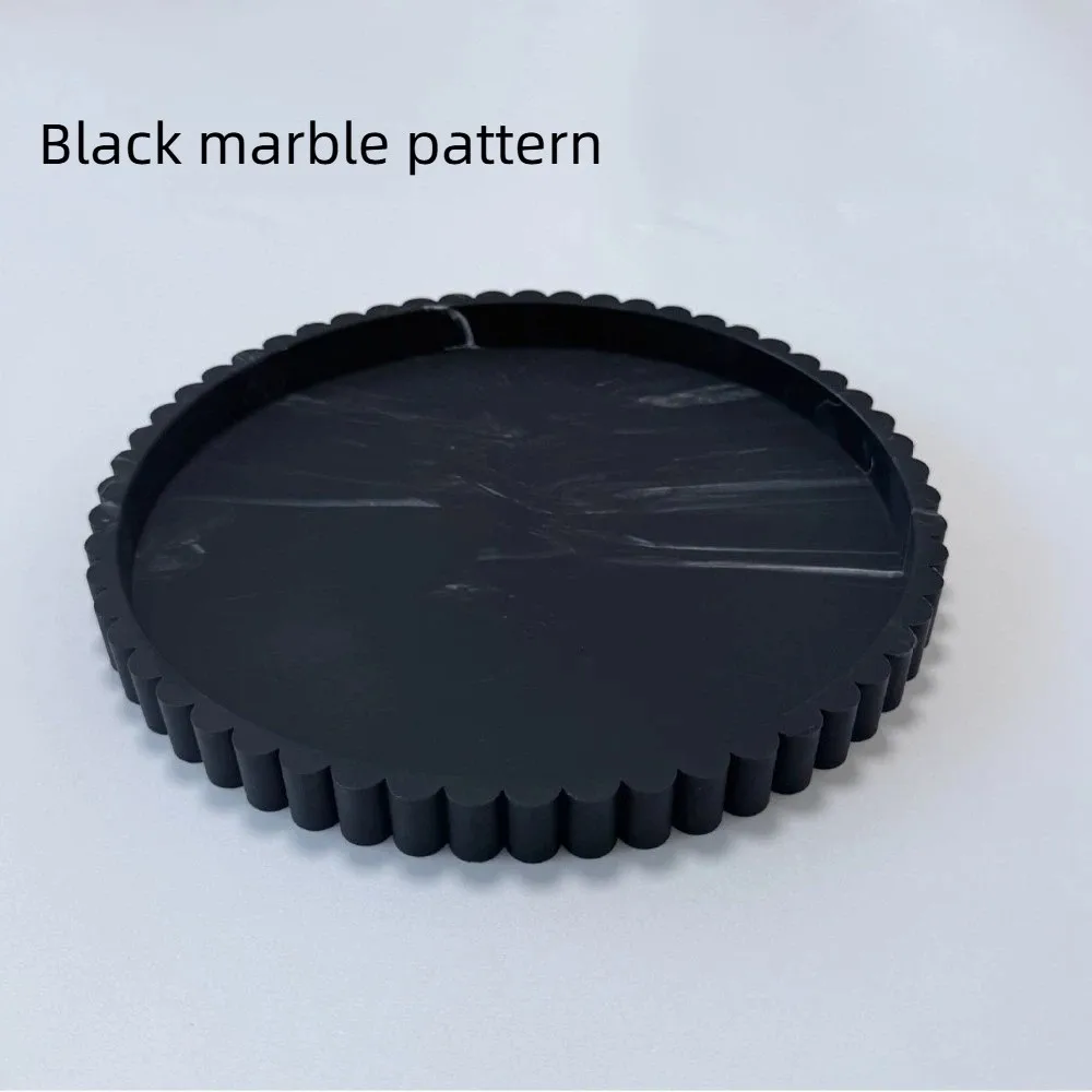 

Полосатый круглый силиконовый поднос для хранения украшений, креативный дизайн, декоративная тарелка, экономия места, высококачественный реквизит для демонстрации ожерелий