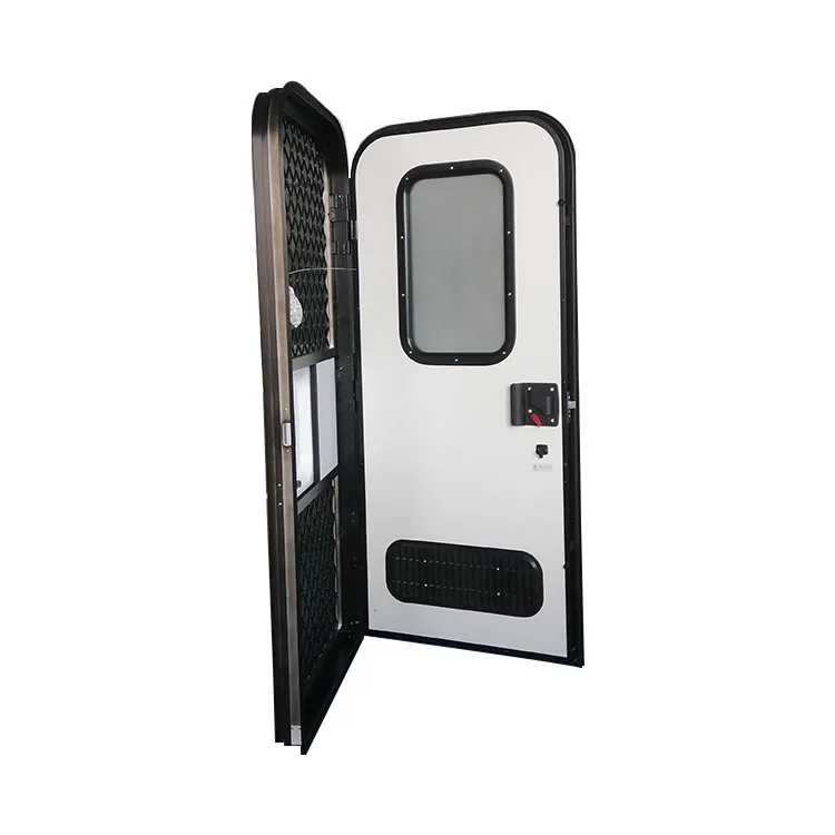 

2024 Wholesale Single Point Entrance Door With Air Grid For RV Camper Caravan