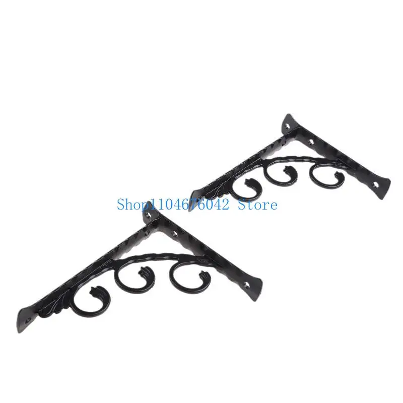 2 Pieces Wall Mounted Float Shelf Brackets Triangular Metal Shelf Bracket