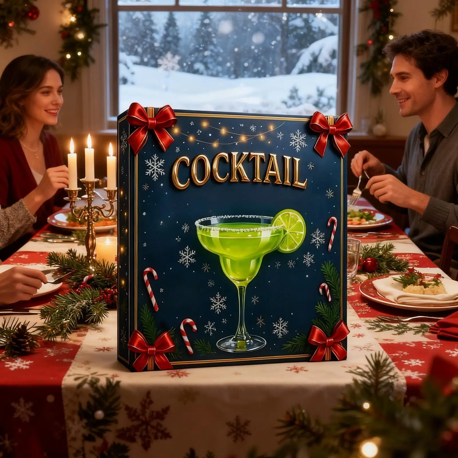 2D شقة الاكريليك شجرة عيد الميلاد كوكتيل قلادة كوكتيل حلية مجيء لعبة 24 يوما الكلب عيد الميلاد العد التنازلي التقويم هدية عيد الميلاد