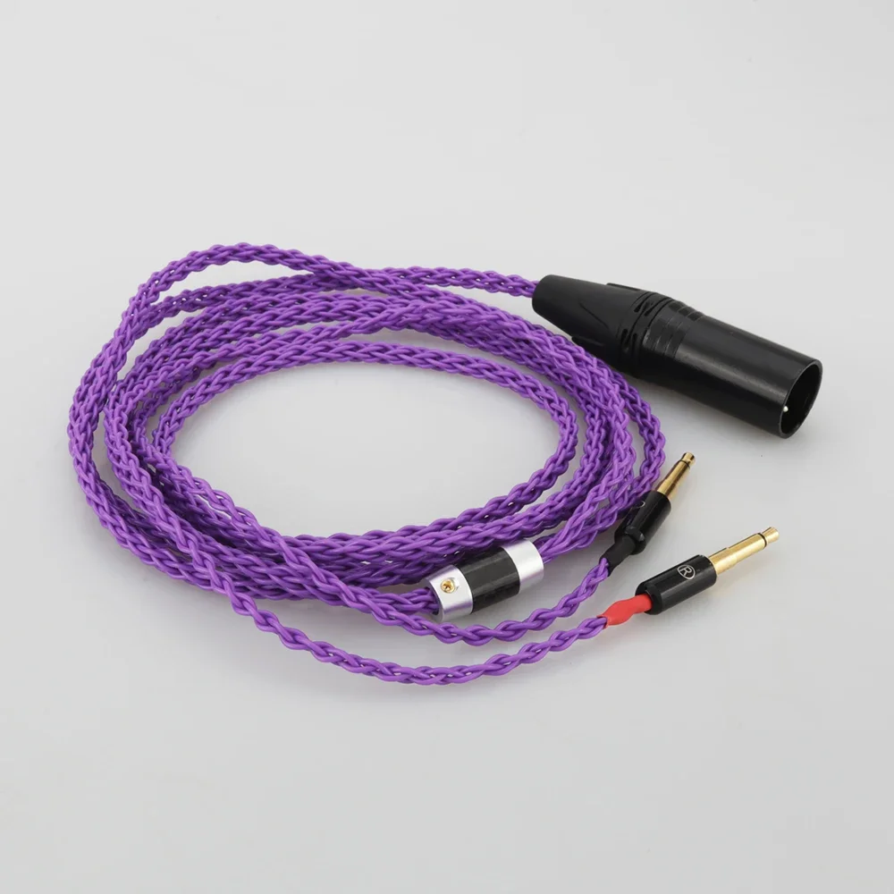 High Quality 4Pin XLR Balanced Upgrade Cable for Meze 99 Classics T1P T5P t1 d8000 MDR-Z7 D600 D7100 Headphone Handmade