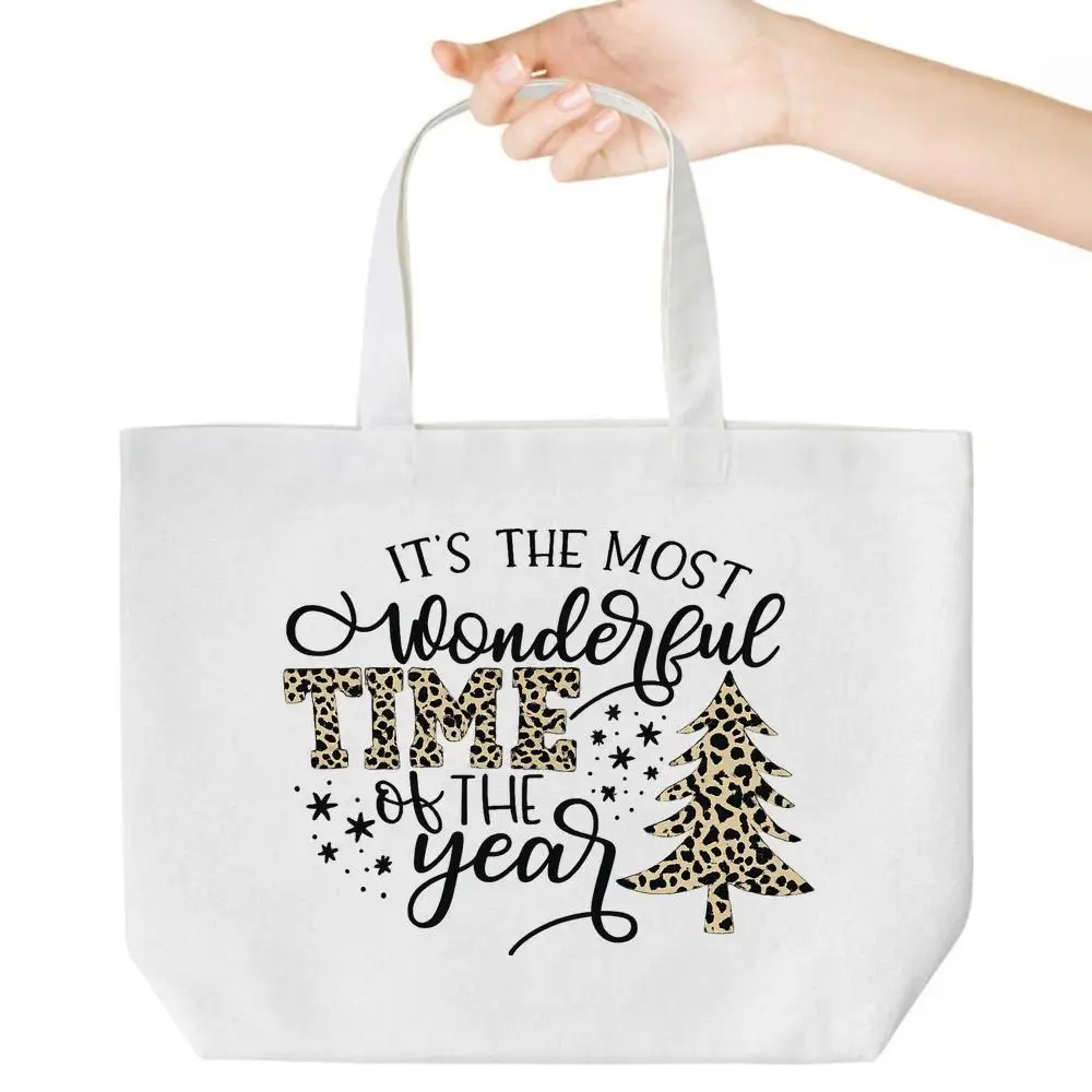 

Универсальная большая сумка для вечеринок. Средний холст на Рождество, продуктовый, работа и школа. Стильный и практичный.