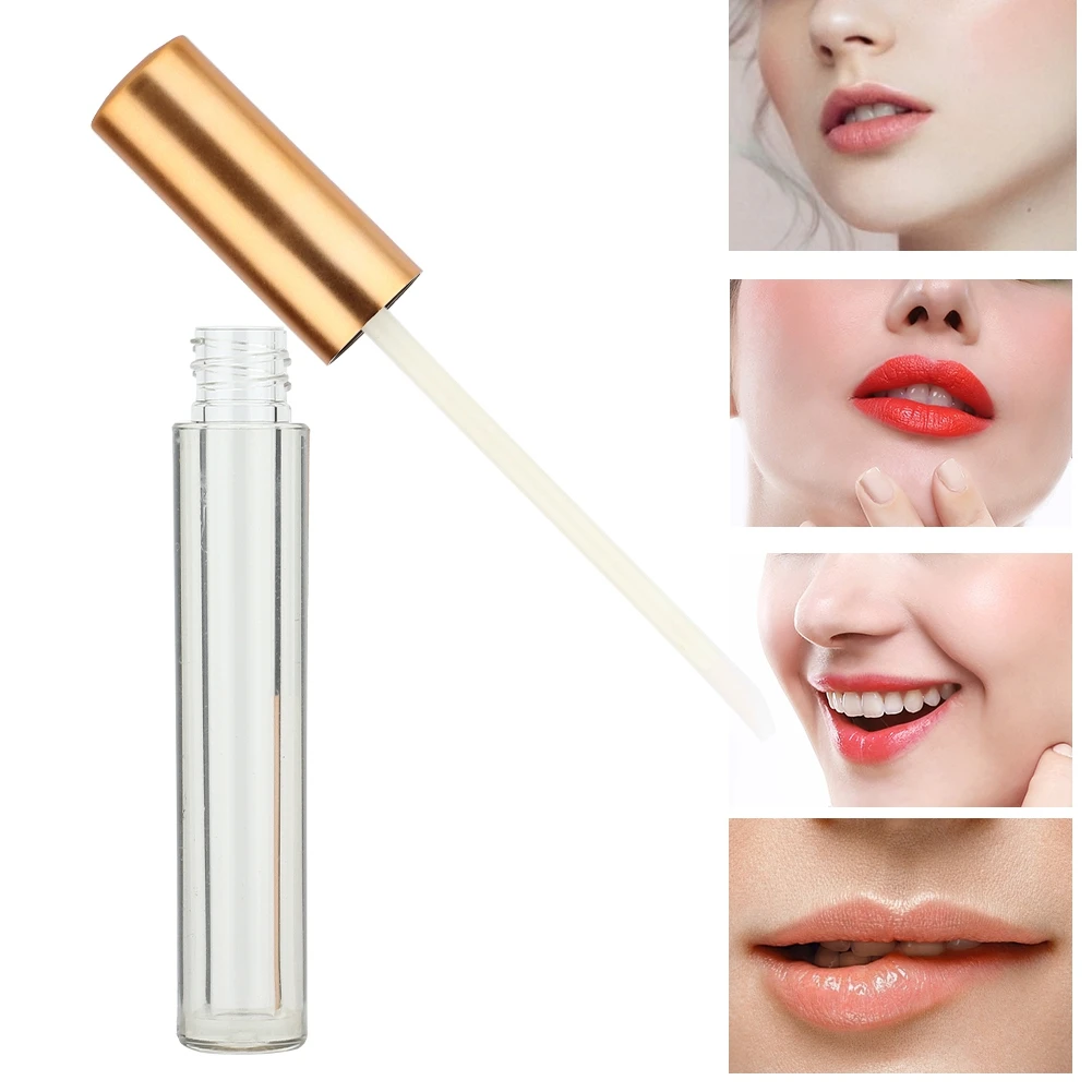 Botella vacía de bálsamo labial, 10 Uds., tubo de brillo de labios, bálsamo labial rellenable, contenedor de botella vacía, brillo de labios, contenedor vacío
