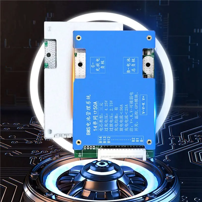 B63B-2X 14S 50A Ternary Lithium Battery Protection Board 52V Charge And Discharge With Voltage Balance Bms Function