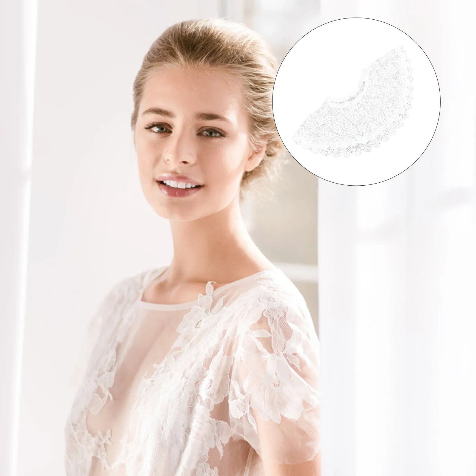 

Bridal Off Shoulder Lace Shawl Wedding Dress Cloak Hollow Lace Wrap Lightweight Elegant Cover for Evening Ball Gown Formal Party