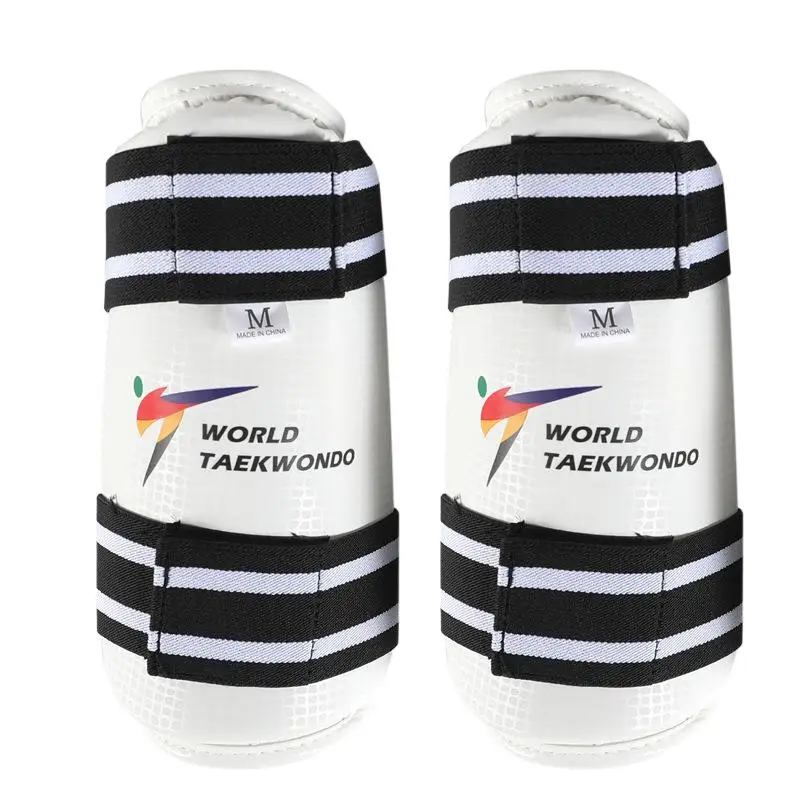 

WT Защитные накладки на руки для тхэквондо, щитки для ног, защита локтей для каратэ, спортивное снаряжение для мужчин и детей, защитные накладки для ног