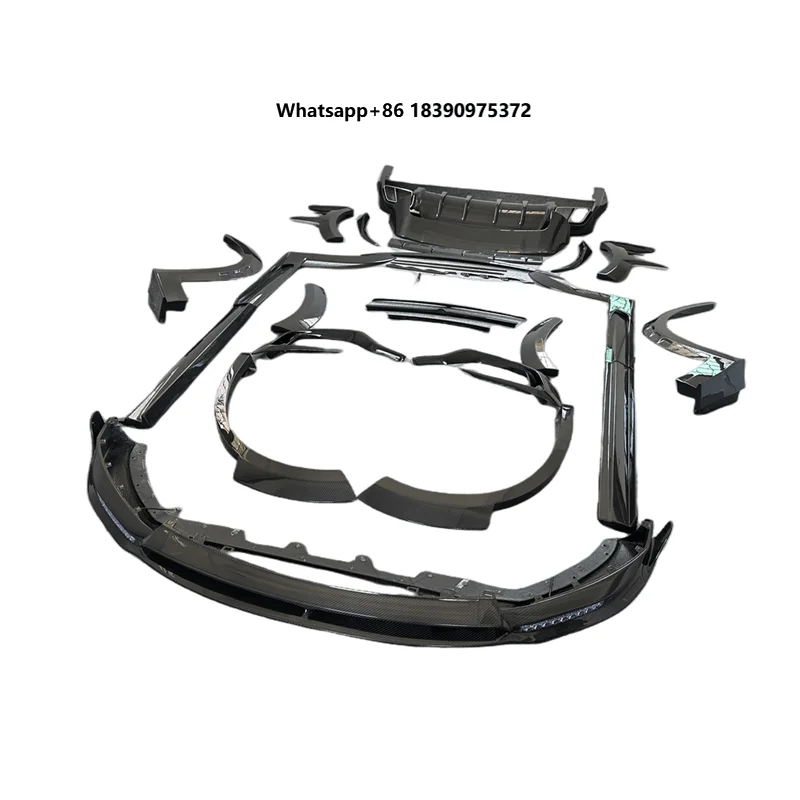 High Quality Modified Dry Carbon Fiber+ Half Carbon Body Kit for  with Painting Msy Style Wide Body Kit Full Set