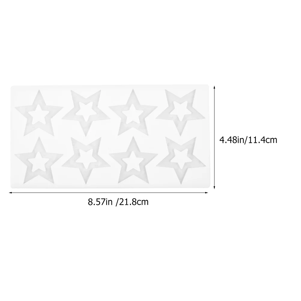Stampo in silicone a forma di stella Strumento di cottura alimentare per biscotti al cioccolato, caramelle, biscotti, stampo in silicone a stella