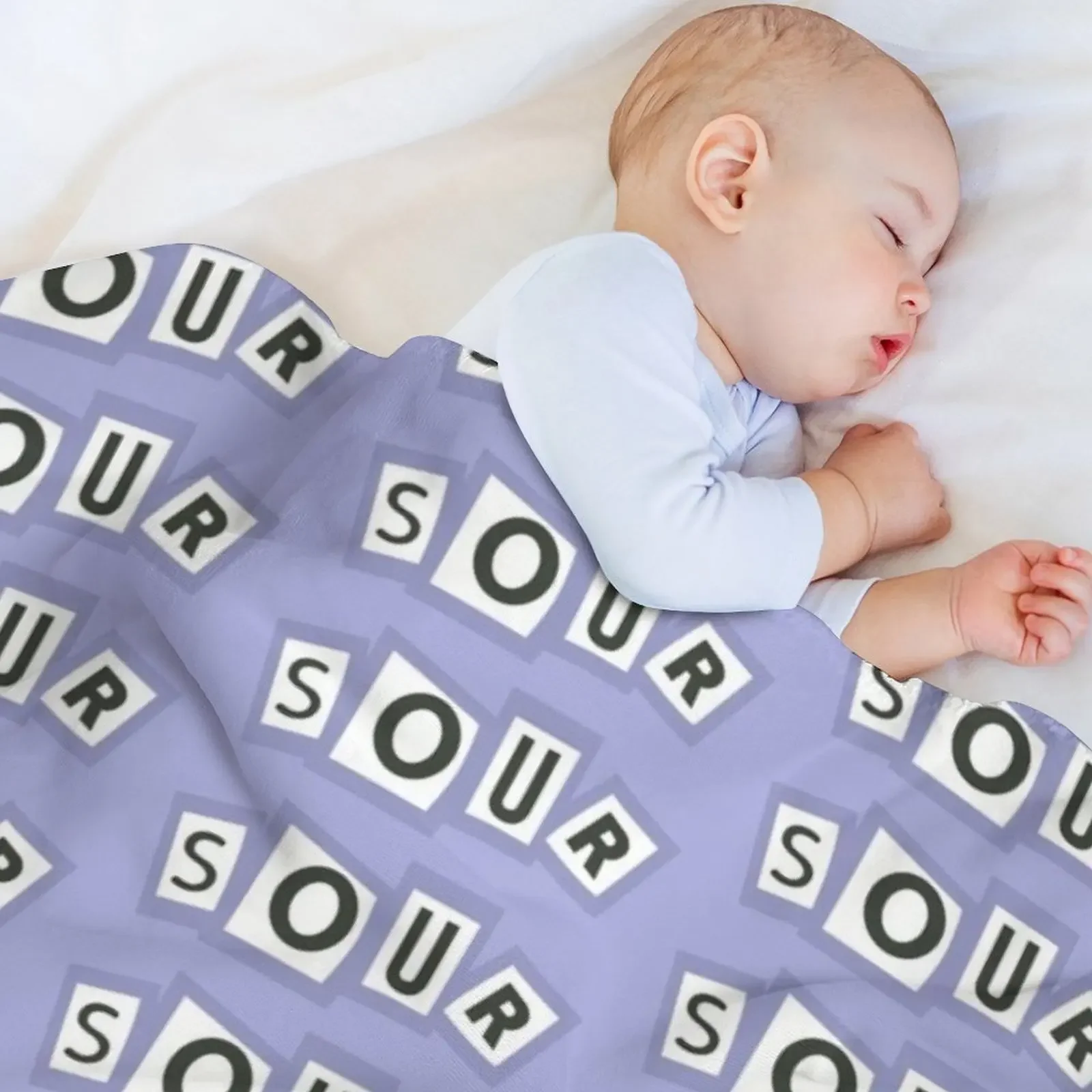 Album acido Piastrelle con lettere Coperta da tiro Divani decorativi Designer Regali di Natale Coperta decorativa per divano