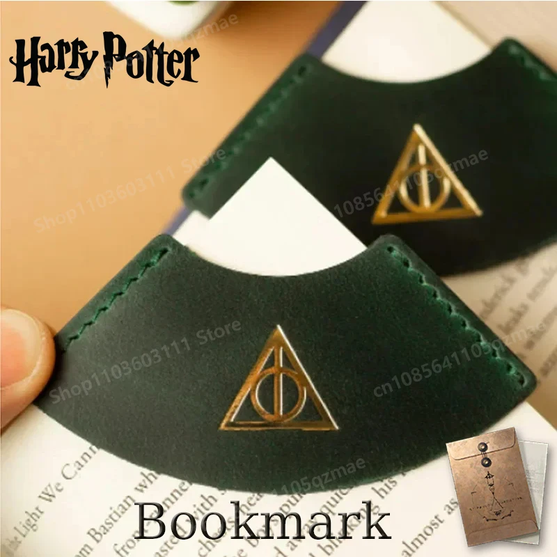 Harries Leather Bookmark Magic Runes Potters Print Movie Peripherals Holy Vessel Book Pager Stamping Decoration Children Gifts