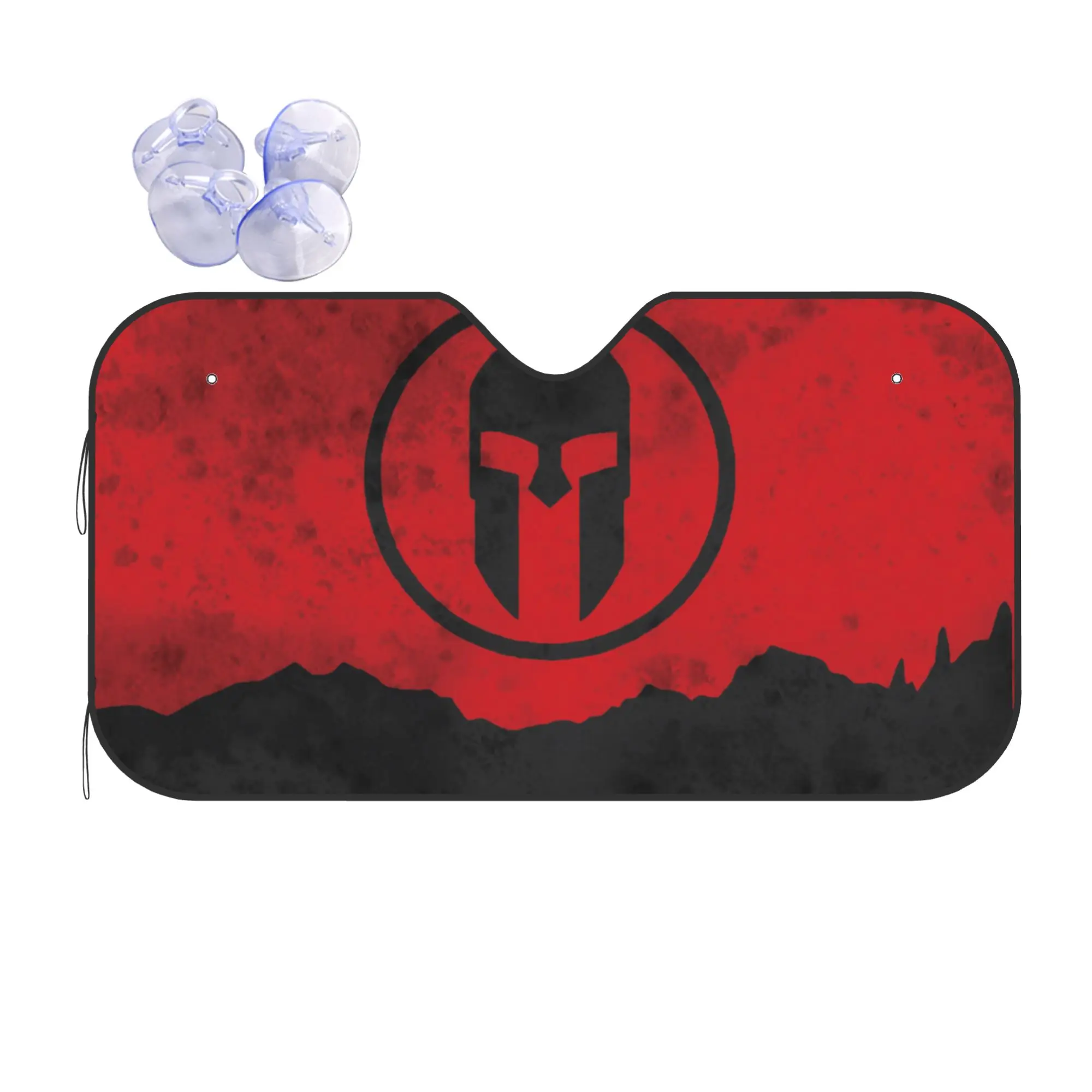 Sparta Spirit Spartan Race Car Front Windshield Sun Visor Heat Insulation  UV Protection Portable Aluminum Foil Auto Visor