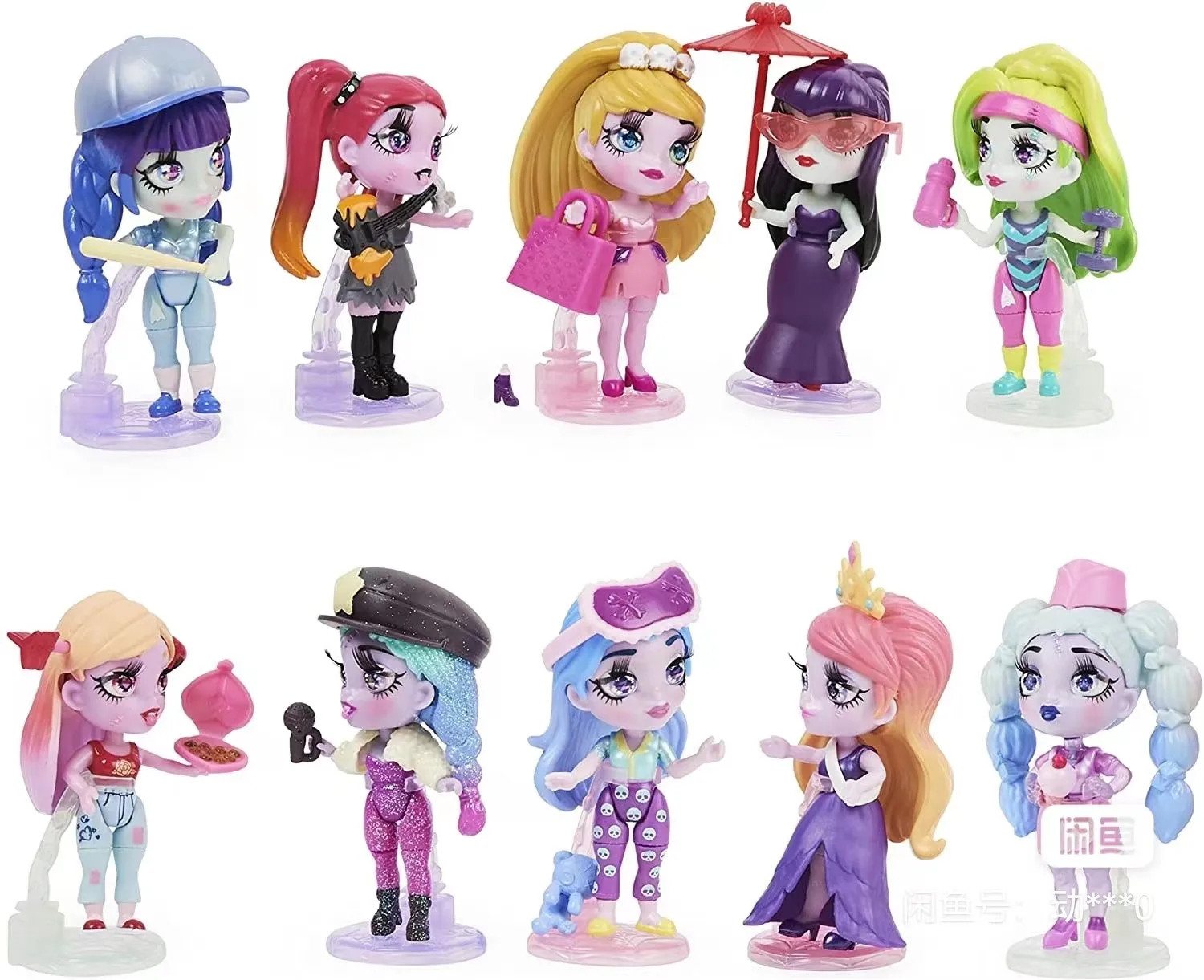 오리지널 멀티 스타일 이동식 좀비 인형, 분리형 어린이 가족 장난감 및 선물, 8cm-9cm