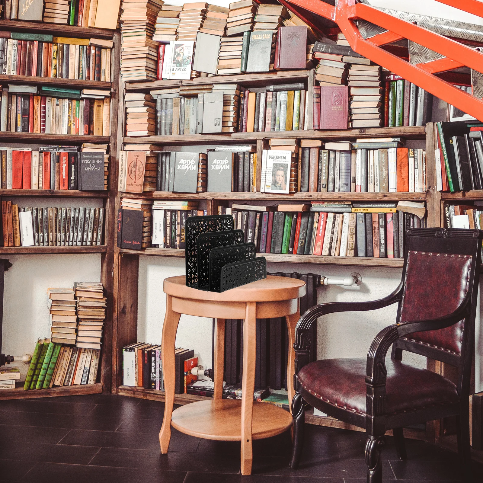 

1Pcs Iron Envelop Holder Modern Desktop Organizer for Mail File Storage Letter Shelf Stationary Holder Office Home Use