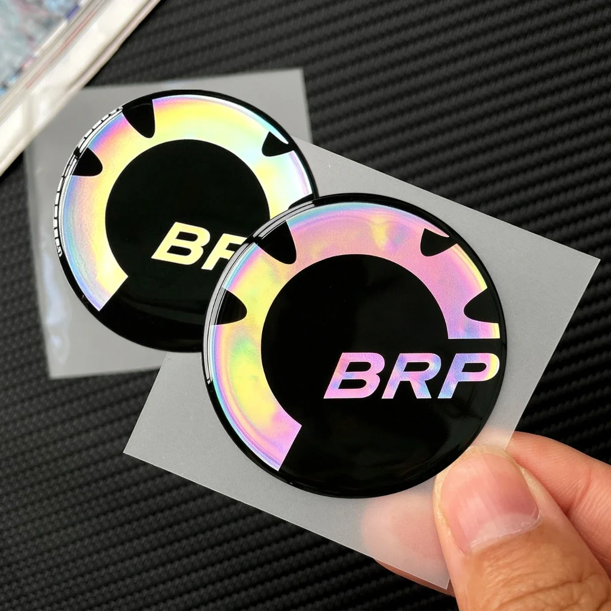 For BRP Epoxy Sticker 3D Laser Gel Decal Warteproof Badges Can-Am Outlander Electric Spyder Ryker Canyon Commander Accessories