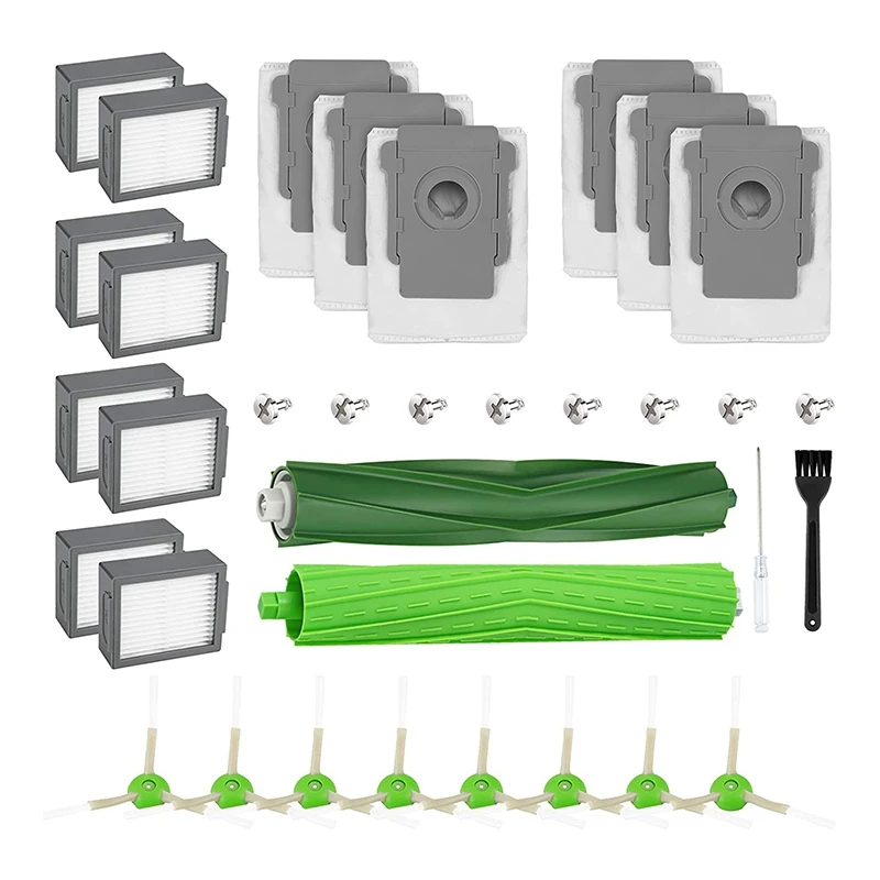 Pièces de rechange compatibles pour Irobot Roomba I & E Series, I7, I7 +, I3, I3 +, I4, I6, I6 +, I8, I8 +, E5, E6, E7, Robtiendra cs