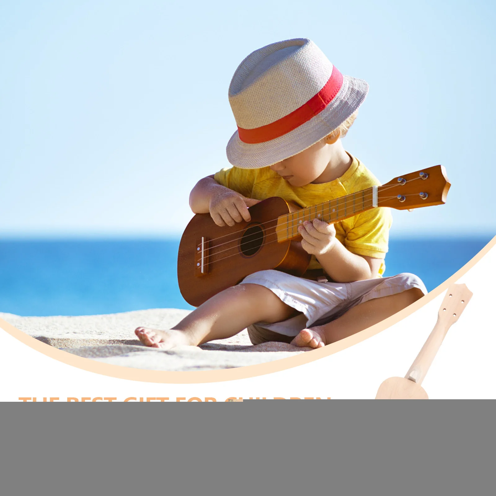 

Ukulele DIY Kit 21 Inch Basswood Musical Instrument for Kids Beginners Unfinished Sanded Pre drilledPlayable Handmade