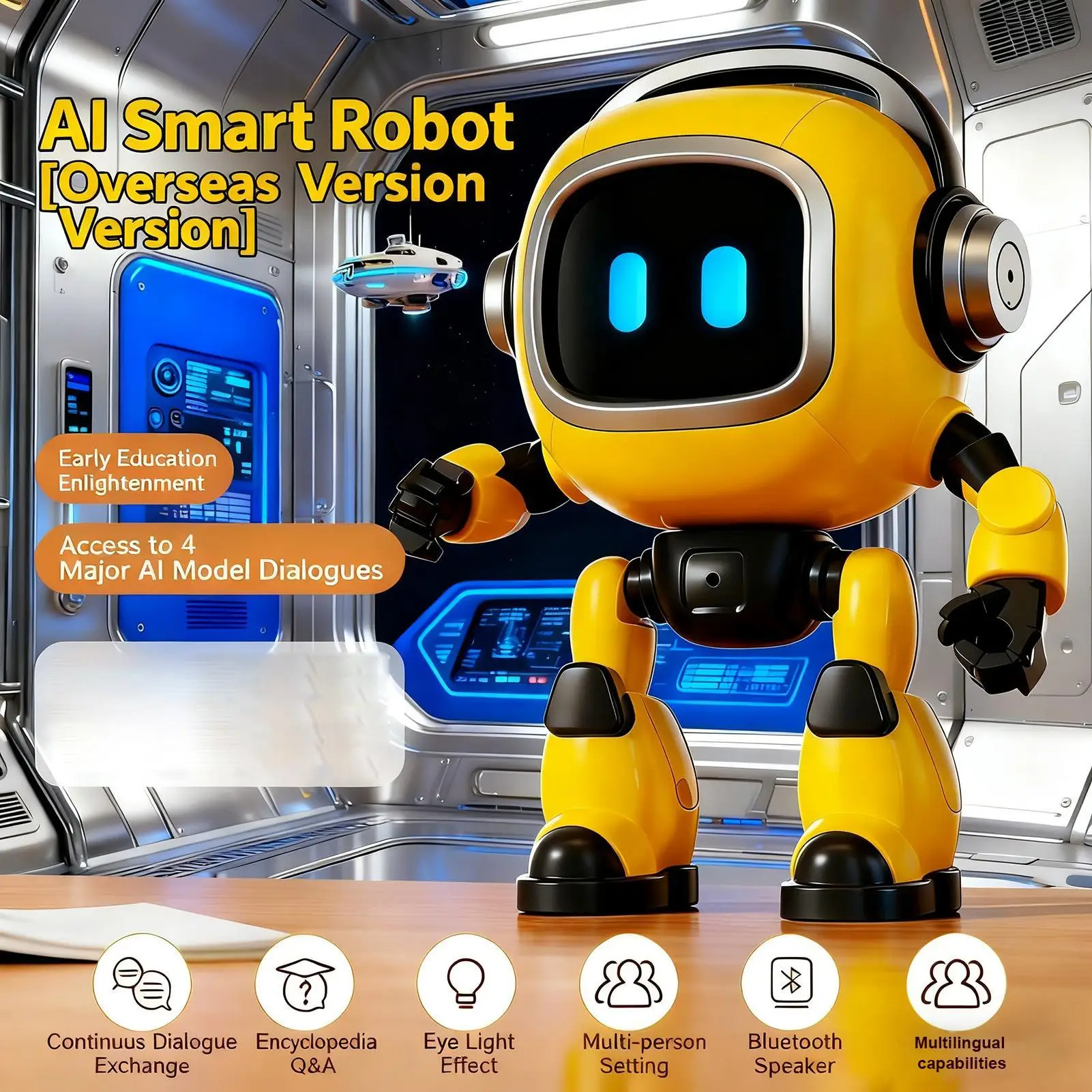 Smart Robot Interactive Educational STEM Toy with Programming Learning Voice Control for Kids Birthday Gift Smart Companion