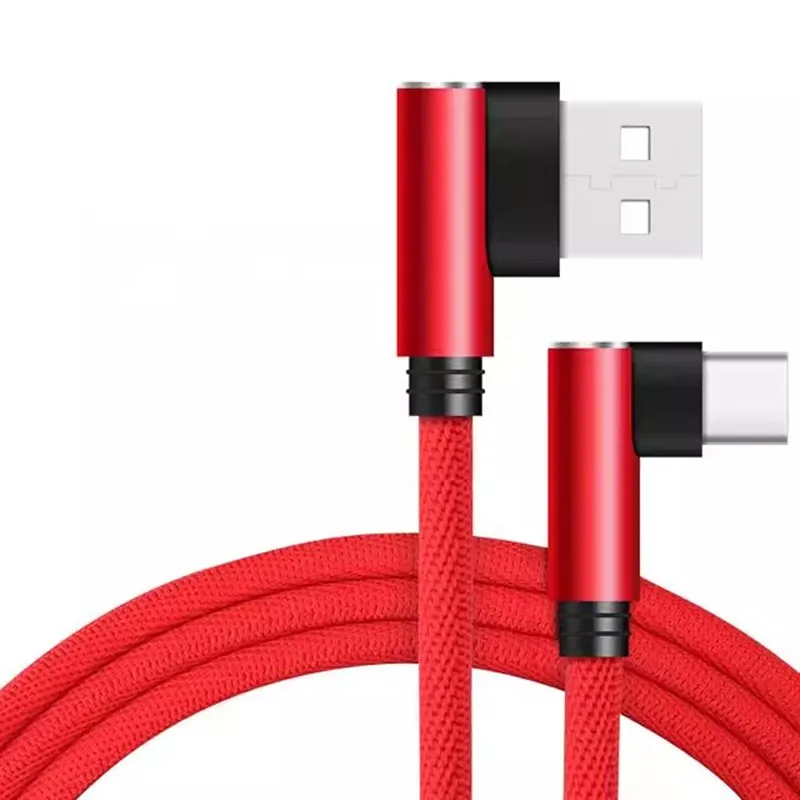 0.25m 1m 2m 3m 90 ° elbow USB Type C Cable For Xiaomi 6 8 HUAWEI Honor 9 10 Samsung S8 S9 Oneplus5 ZUK Z2 Z3 LG G5 G6 USB-C Line image 4