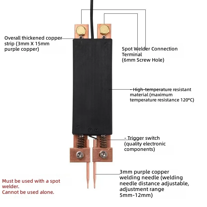 Enhance your DIY battery pack projects with this high-performance handheld integrated spot welding pen. Designed specifically