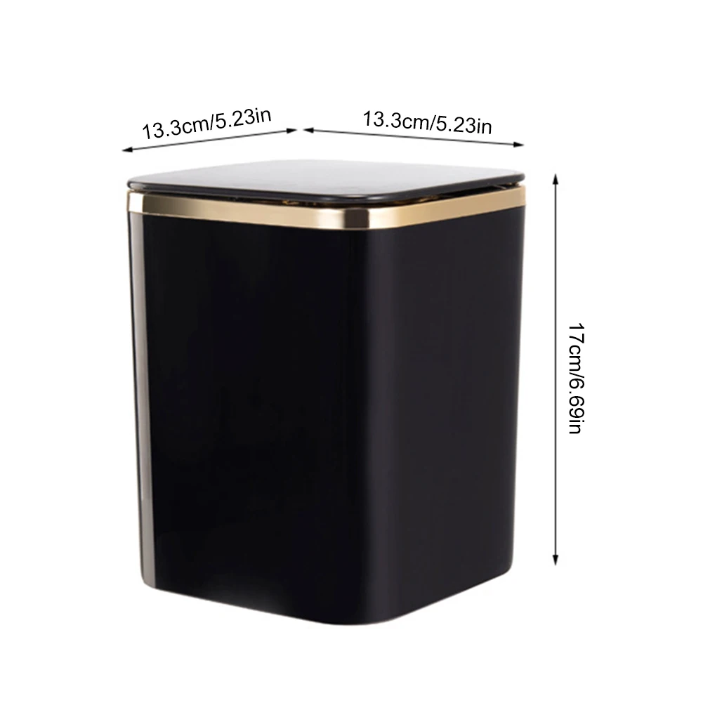 Mini Waste Bins Desktop Garbage Basket Home Table Plastic Trash Can Office Supplies Dustbins Car Portable Sundries Barrel Box