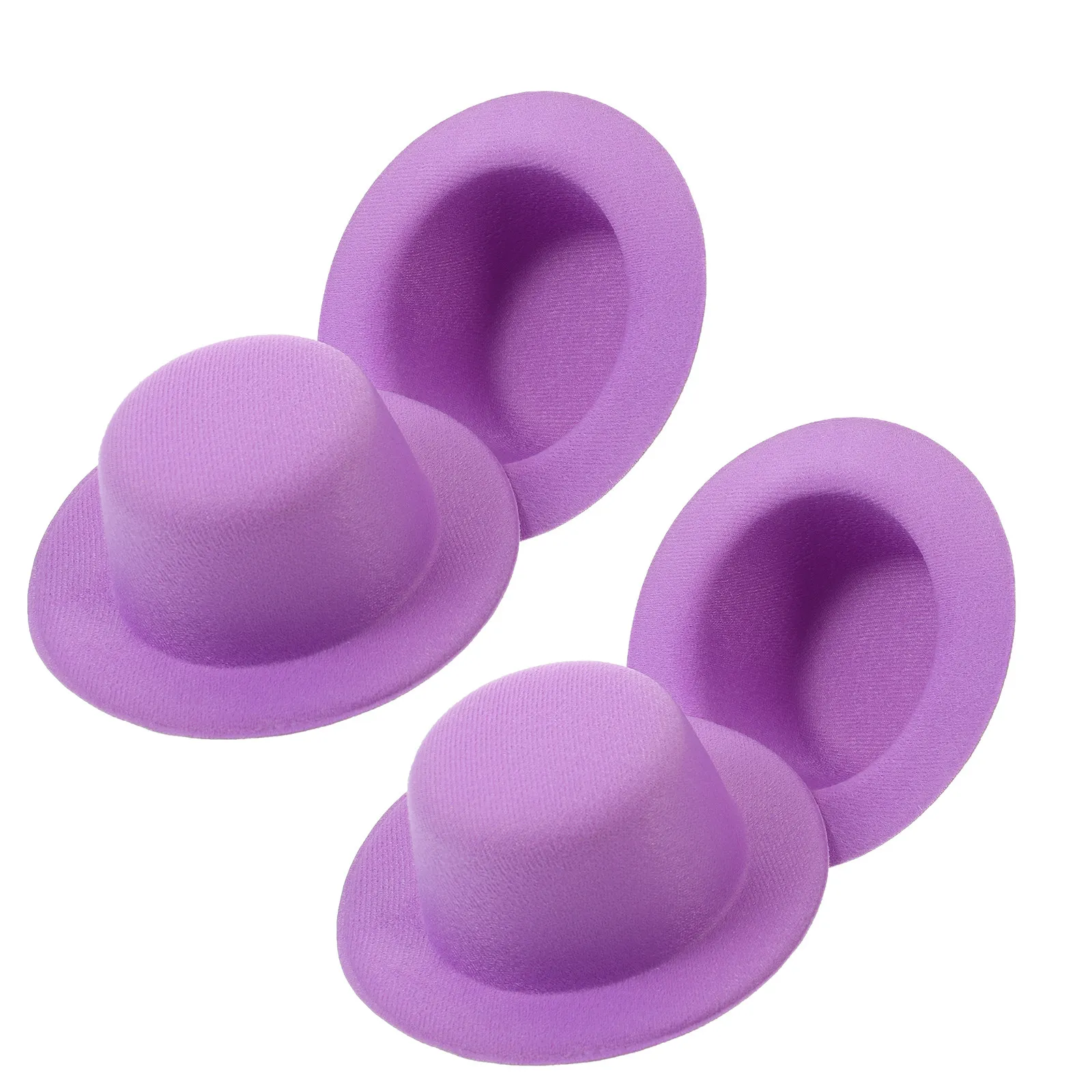 

4Pcs Mini Snowman Hats Compact Portable Lightweight Tops Hats for Crafts DIY Accessories Hairclip Decorative Tiny Hat