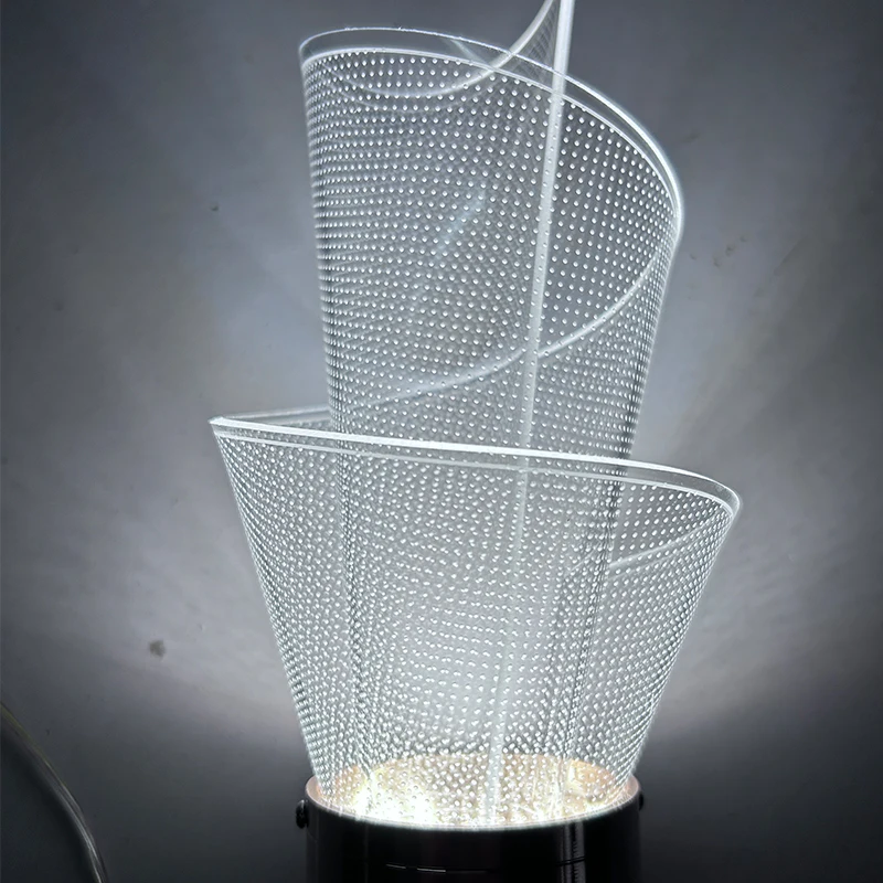 أضواء LED أكريليك متدلية ، مصابيح ، بريق ، الفقرة تيشو ، صالون ، سالا ، ستار ، تيتو أفيزيلر