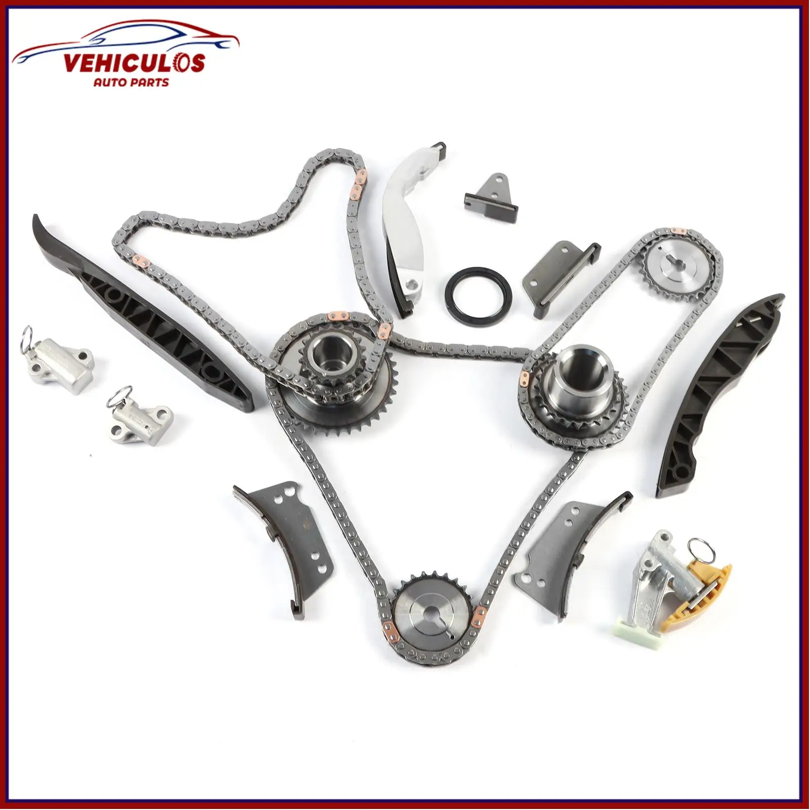 

Комплект цепи ГРМ D4CB 2,5 для Hyundai H1 I800 iLoad Bus 2001-2016 KIA Sorento MPV 2.5L, автомобильные аксессуары