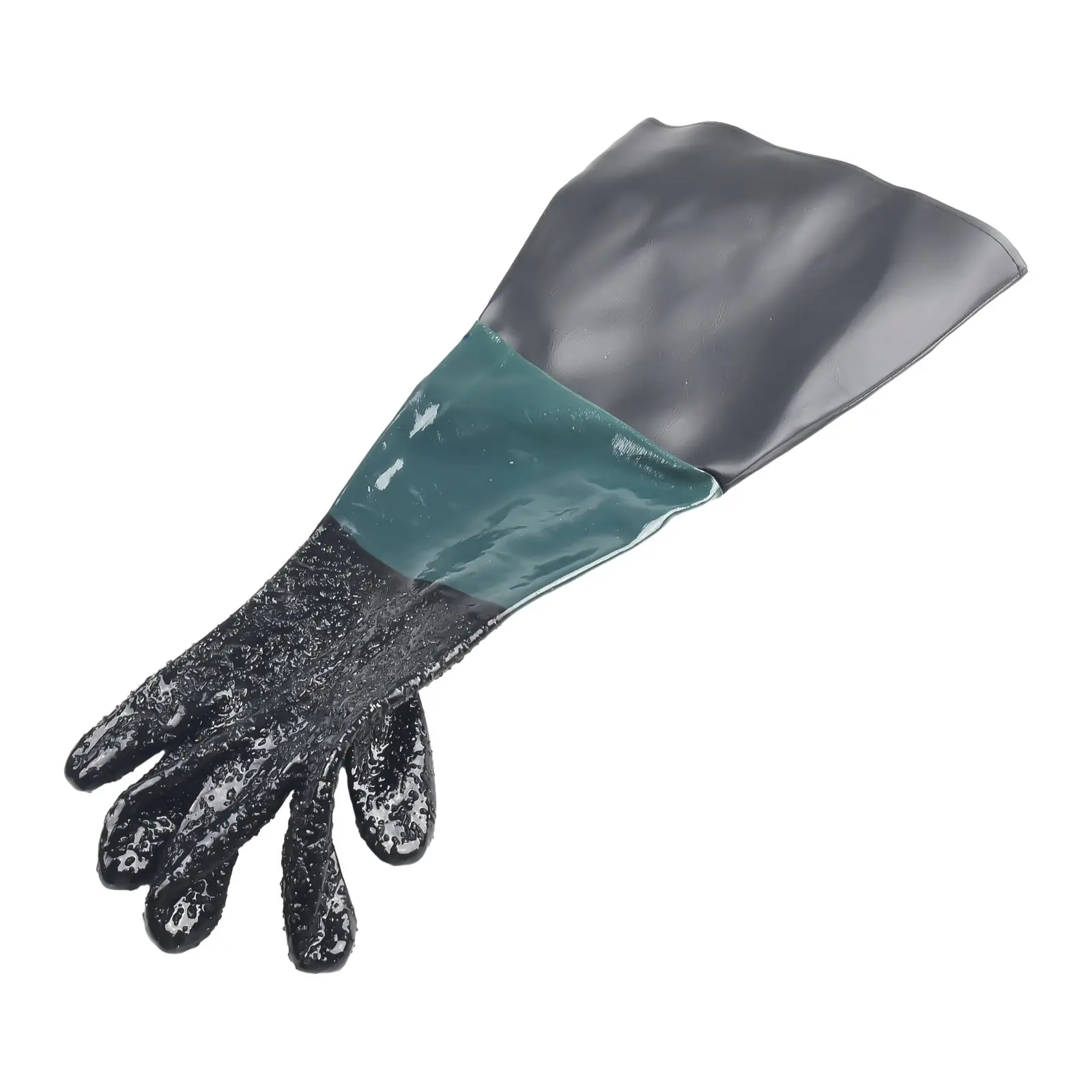 Gloves Sandblasting Gloves 1 Pair 2pcs 60*30cm 60cm Accessories Comfortable Green Stitching Black PVC + Cotton