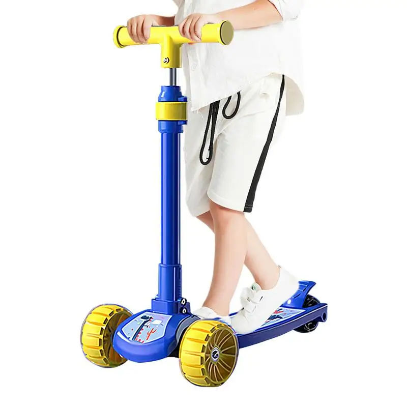 

Kick Scooter For Kids Adjustable Children Scooter With Foot Brake 3 Light-up Wheels Design Kids Aged 2-12 Years Old Scooter For