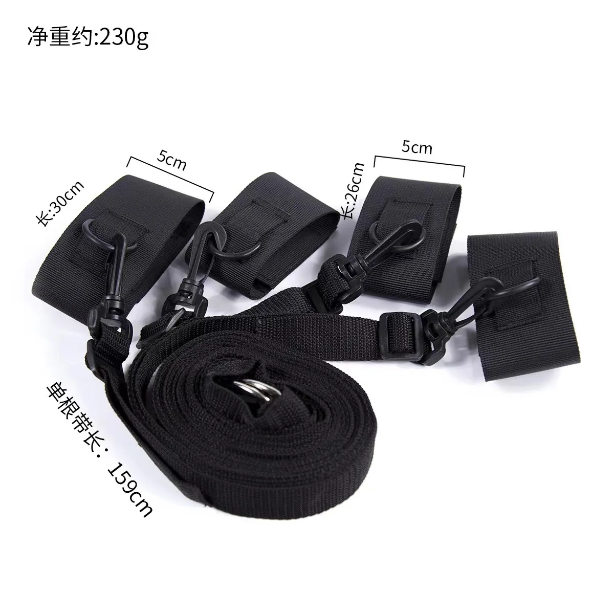 Adult Female Couples Intimate Role-play Accessory BDSM Bed Bondage Restraint Set with Leg Spreaders Handcuffs Ankle Cuffs view 6